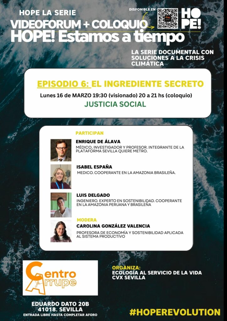 3º VIDEOFORUM POSTER HOPE 16 de marzo 2026